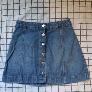 Denim Buttoned up Skirt